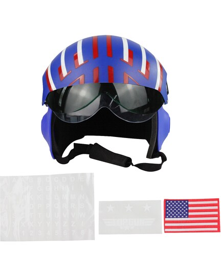 Adult's Air Force Combat Pilot Blue Top Gun Helmet Costume Accessory, Size: One Size | Michaels Adult's Air Force Combat Pilot Blue Top Gun Helmet Costume Accessory, Size: One Size | Michaels